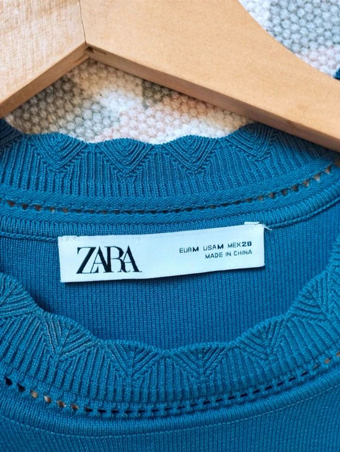 Robe patineuse  bleue  -  Zara - M  -  Comme Neuve - photo numéro 5