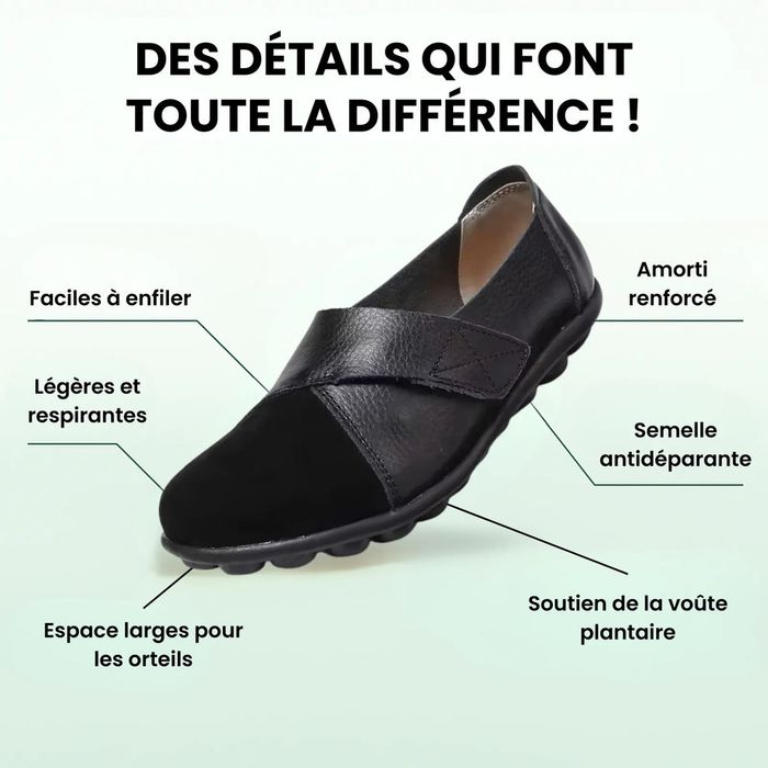 Chaussures Orthopédiques Confort Ultime - Noir Élégant - photo numéro 3