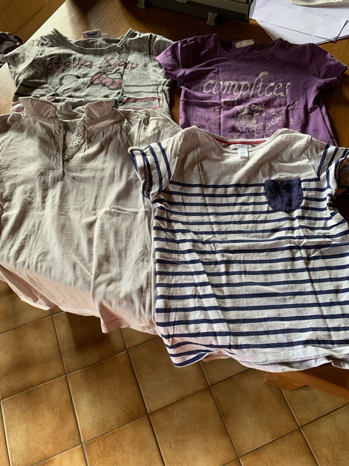4 tee-shirts manches courtes