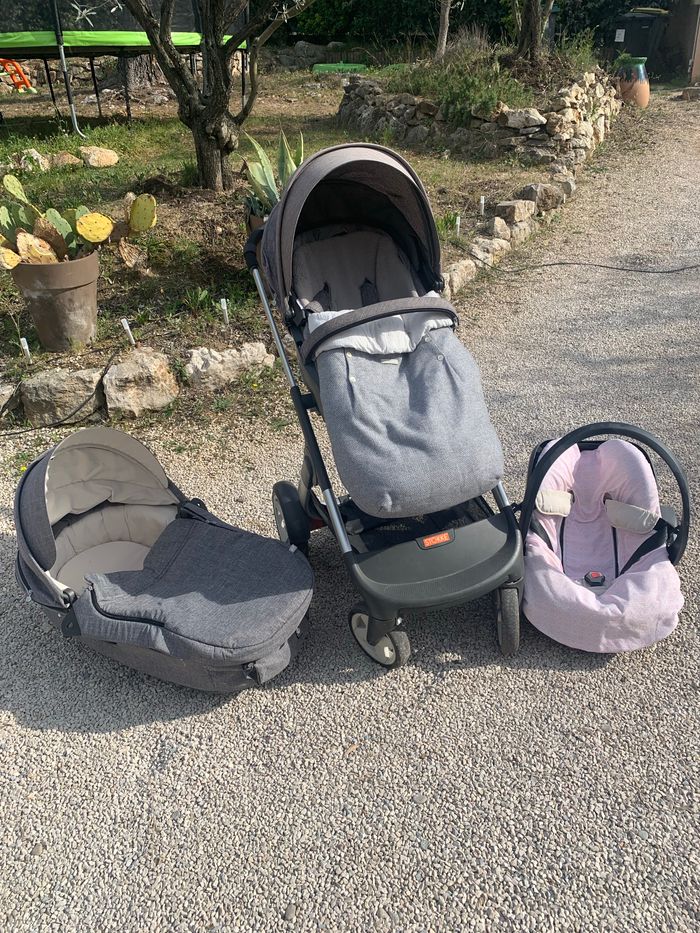 Ensemble pousette Stokke Crusi