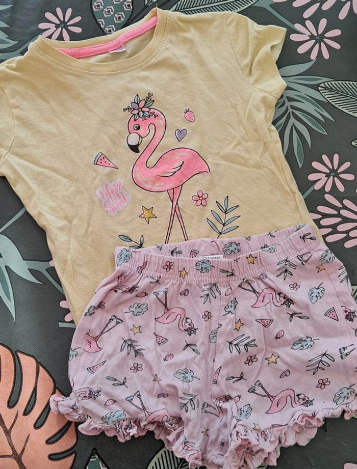 Pyjashort Zeeman 3 ans flamant rose 🦩