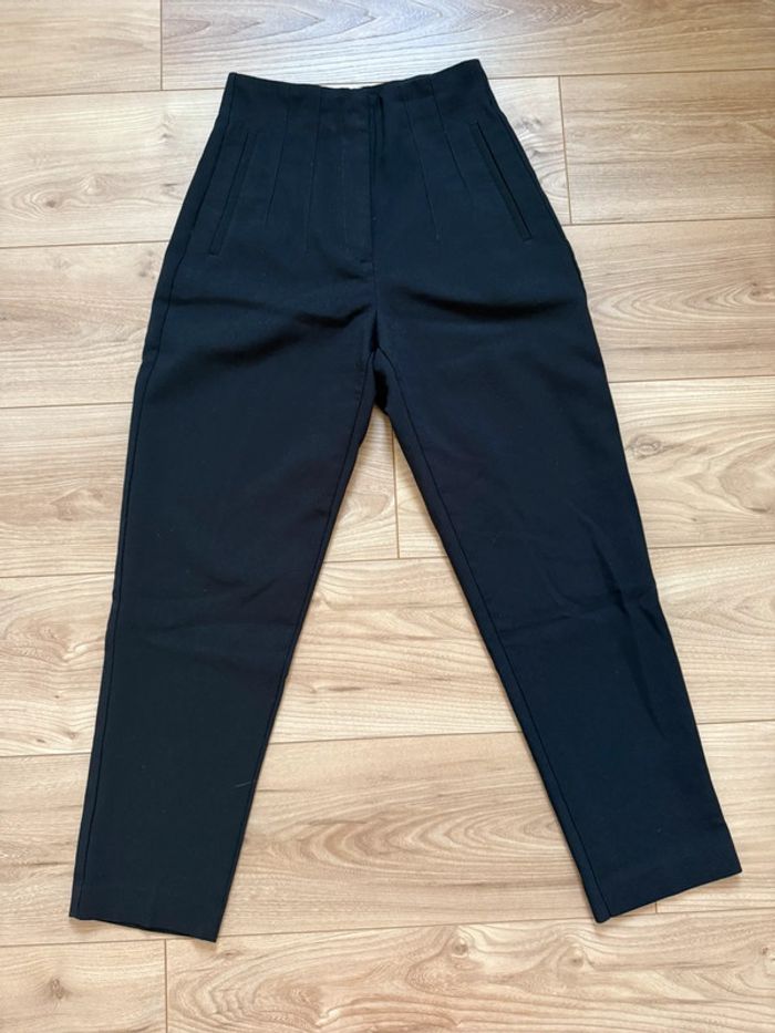 Pantalon taille haute noir 36