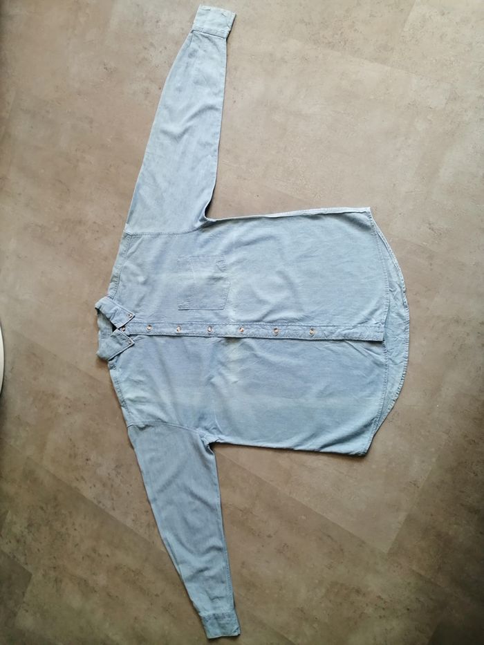 Chemise en jean bleu manches longues Taille L FREEP'S - photo numéro 2