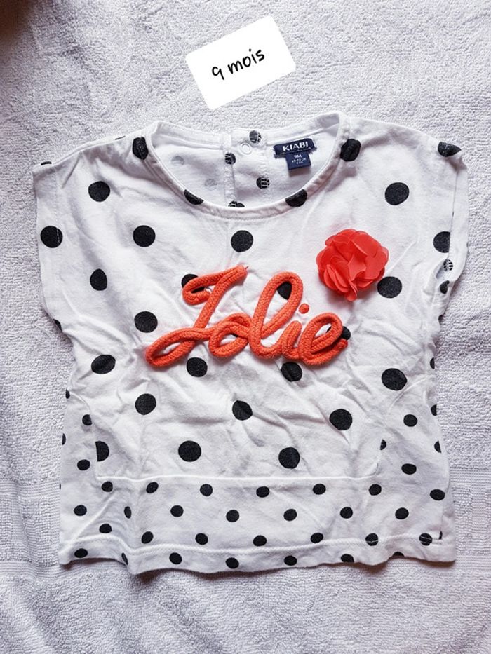 T-shirt kiabi 9 mois
