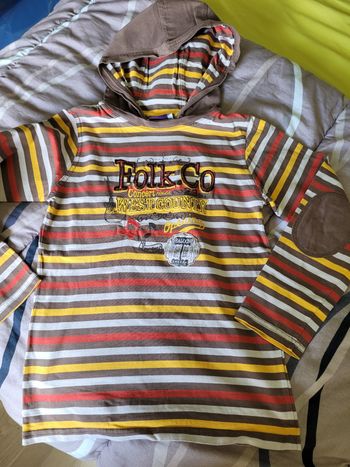 t-shirt Mlongue avec  capuche sergent major 10ans (2e)