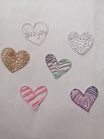 Scrapbooking découpe cœur (K33)