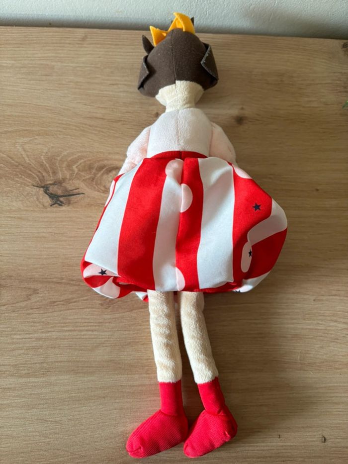Doudou poupée princesse rouge rose étoile IKEA - photo numéro 3