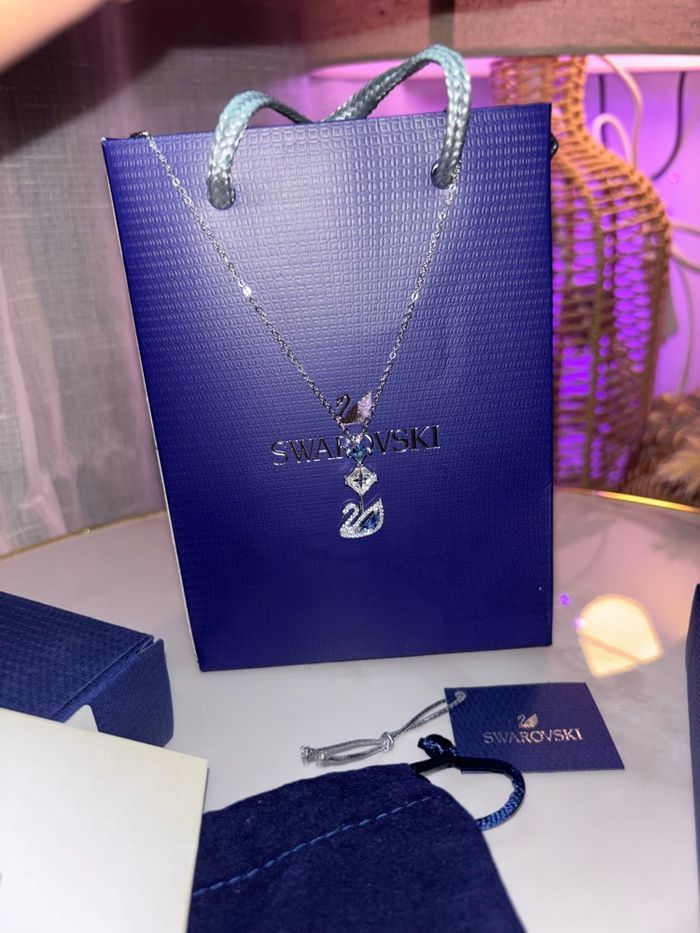 Collier Swarovski Cygne – Argenté – Authentique – Neuf - photo numéro 2