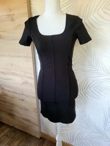 Robe moulante femme taille S noir
