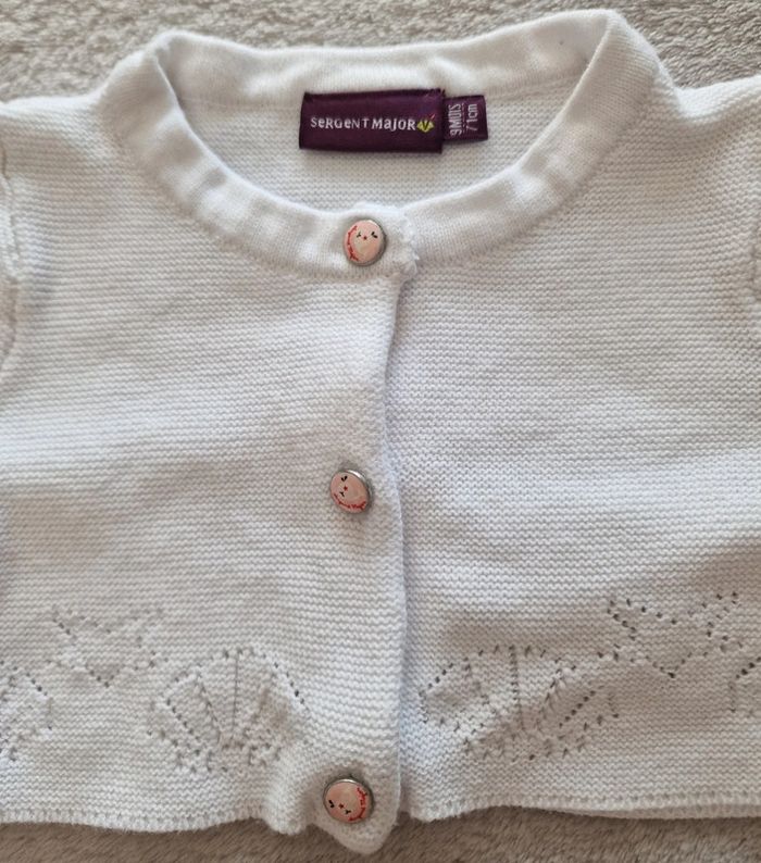 Gilet court blanc 9M - Sergent Major (TBE) - photo numéro 4