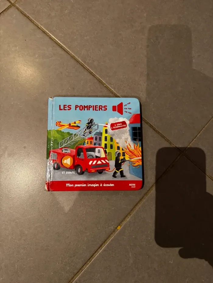 Livre / Album - Mon premier imagier à écouter - Les pompiers - Bon état