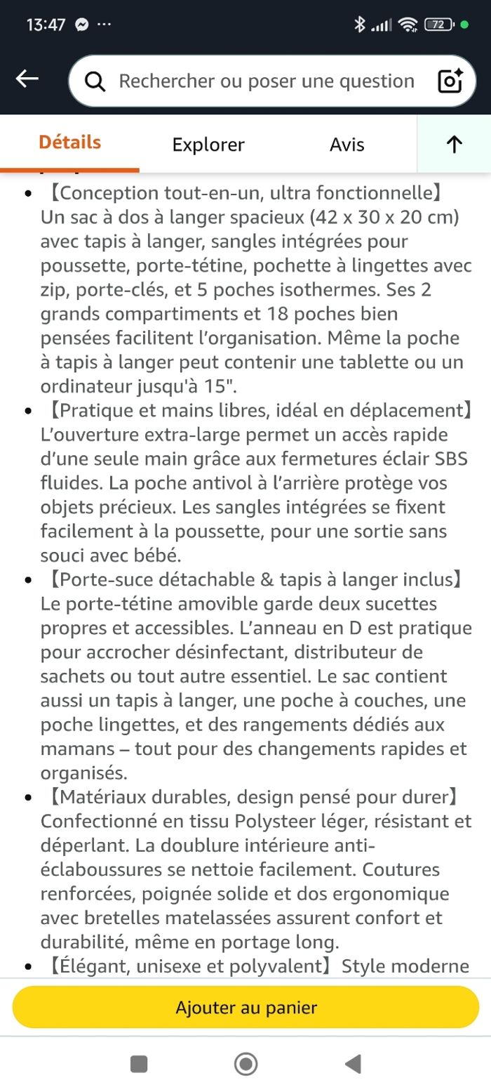 sac a langer sac a dos - photo numéro 10