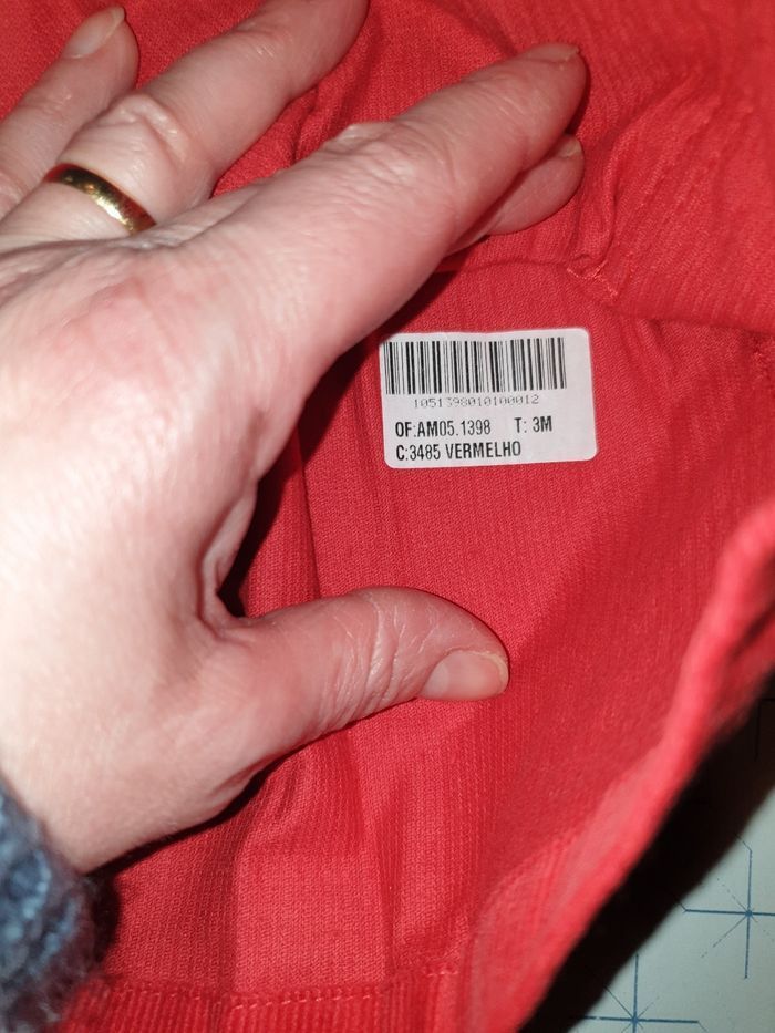 Jupe velours rouge - photo numéro 2