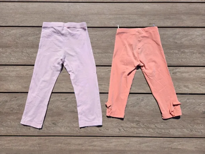 Lot 2 legging 3/4 taille 7-8 0ans - photo numéro 2
