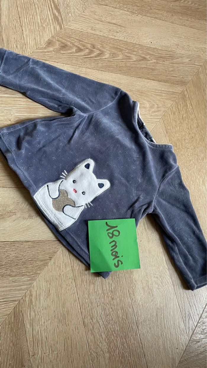 Pyjama deux pièces chat 18 mois Obaïbi - photo numéro 3