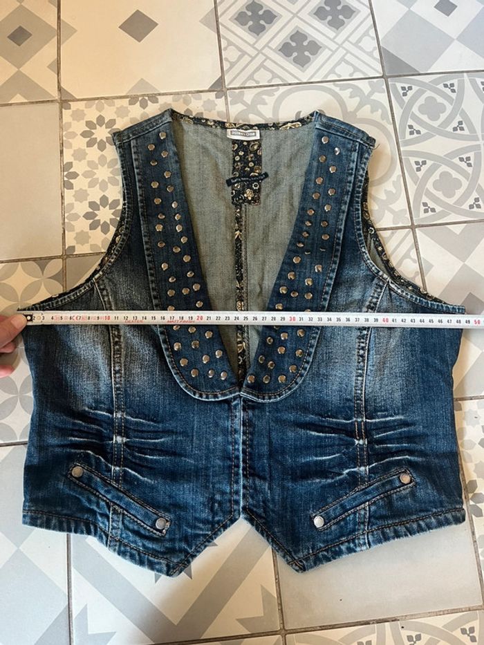 Veste gilet en jean - photo numéro 7