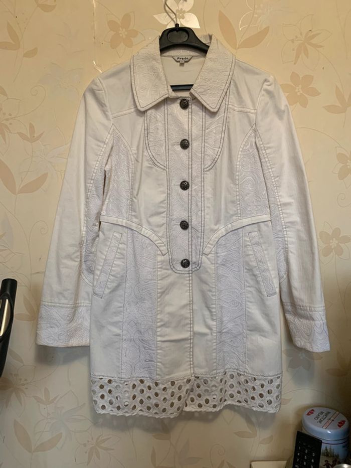 Longue veste blanche taille S/M - photo numéro 6