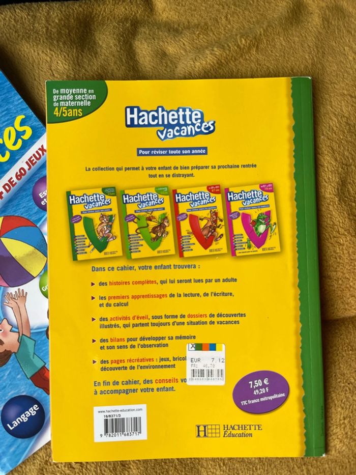 Lot cahier de vacances 4/5 ans - photo numéro 2