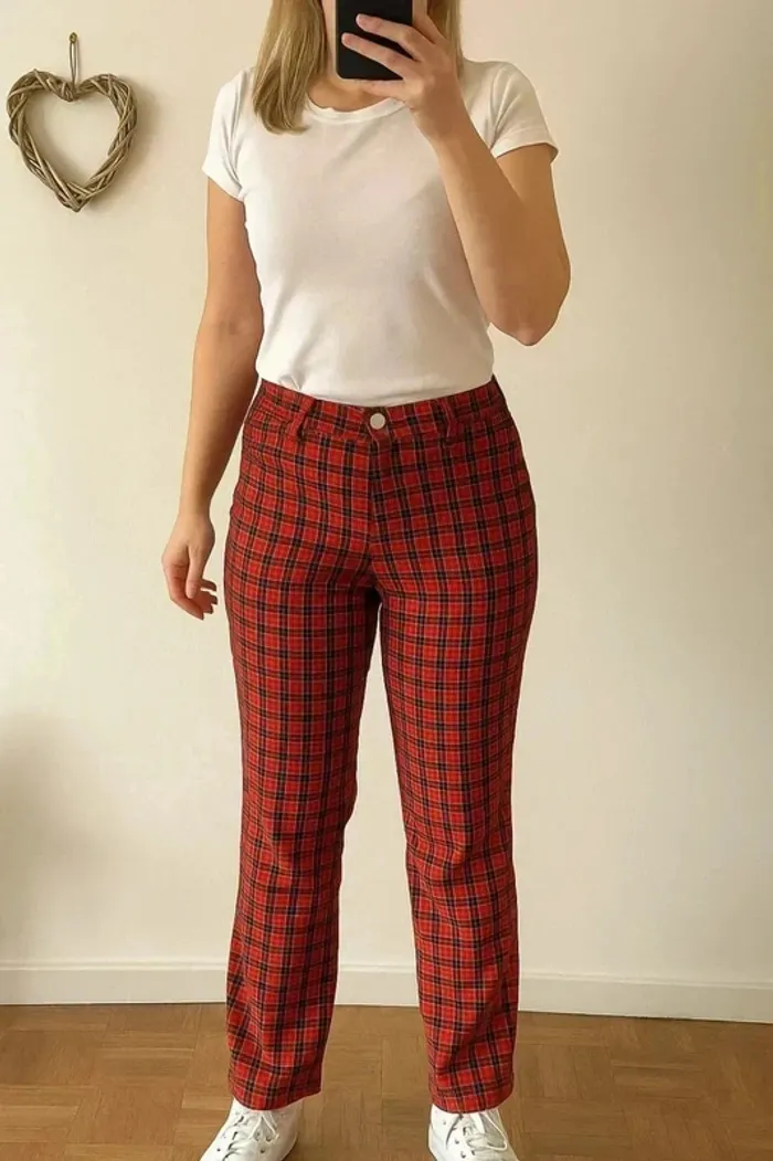Pantalon à carreaux - Taille 32