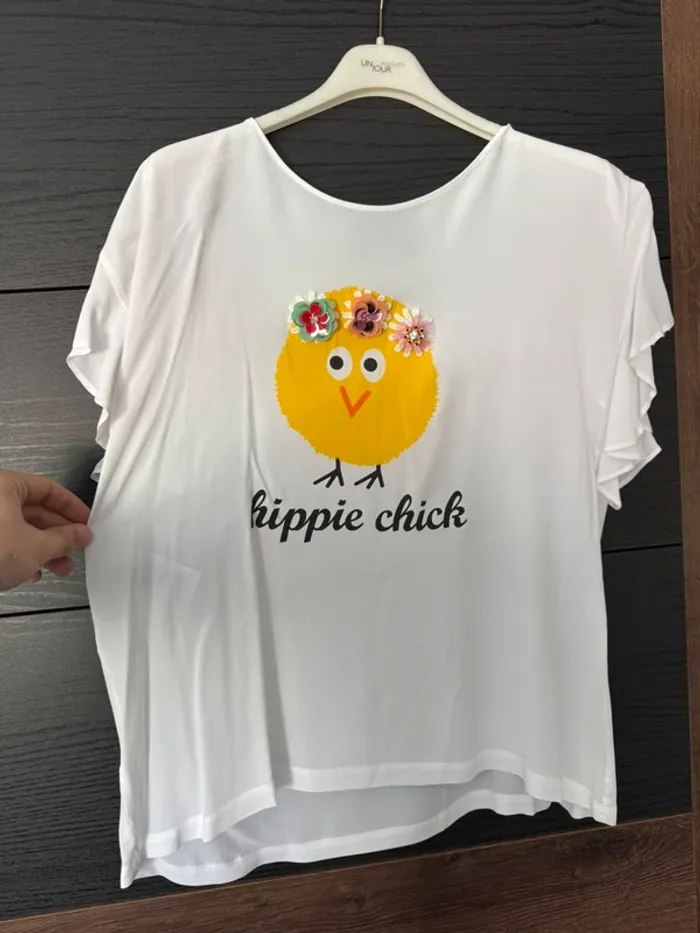 Top t shirt blanc Moschino