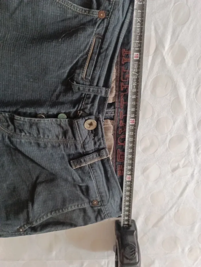 Pantalon jeans homme Japan Rags taille 38 coupe droite rétro vintage - photo numéro 8
