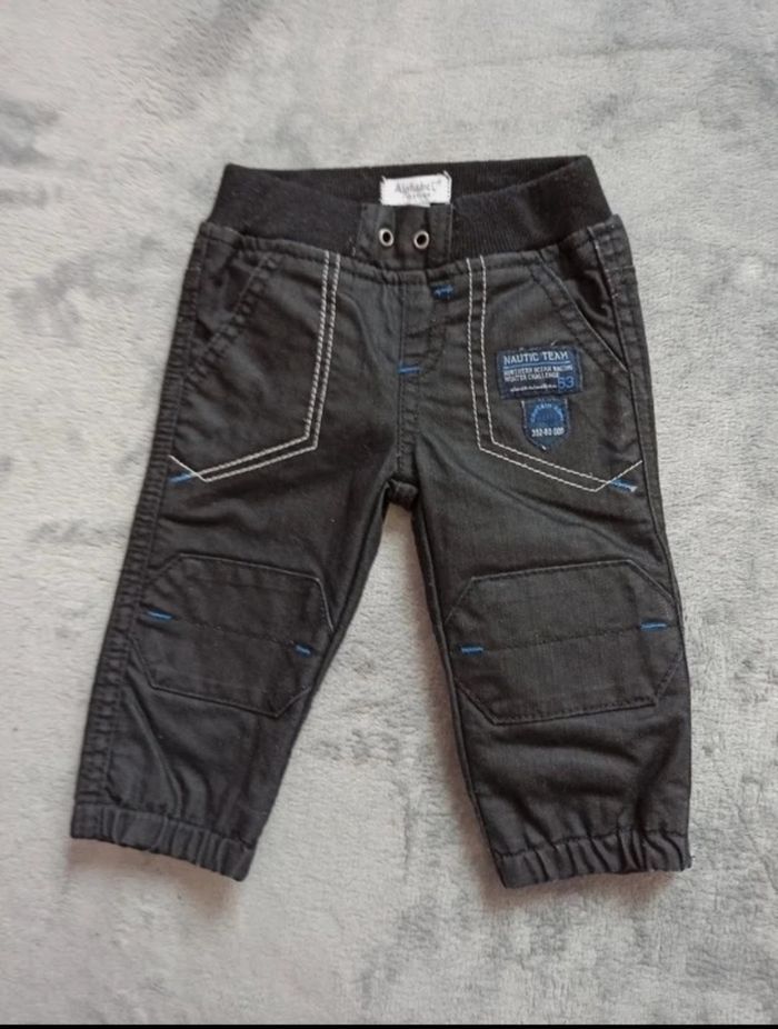 Ensemble pantalon+2 tee shirt 6 mois " éléphant " - photo numéro 3