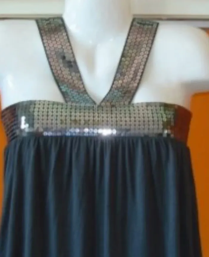 Super top, Vila taille L / Noir + sequin / très bon état - photo numéro 9