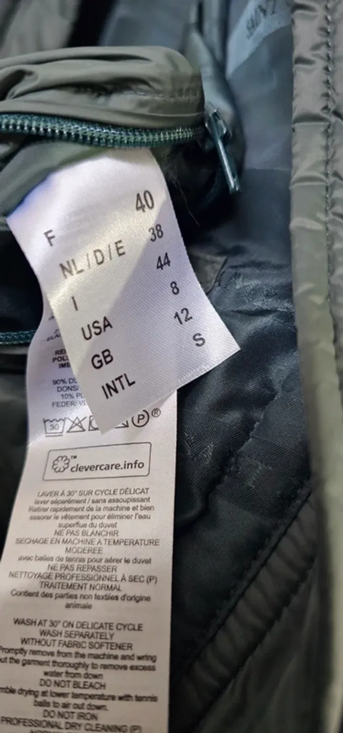 Manteau Doudoune Longue Duvet Plumes Saint James Taille 40 - photo numéro 6