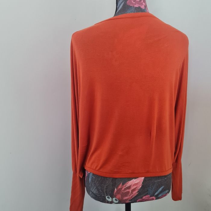 Joli cardigan léger orange - photo numéro 5