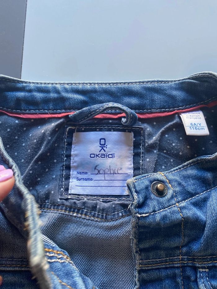 Veste en jeans taille 6 ans - photo numéro 4