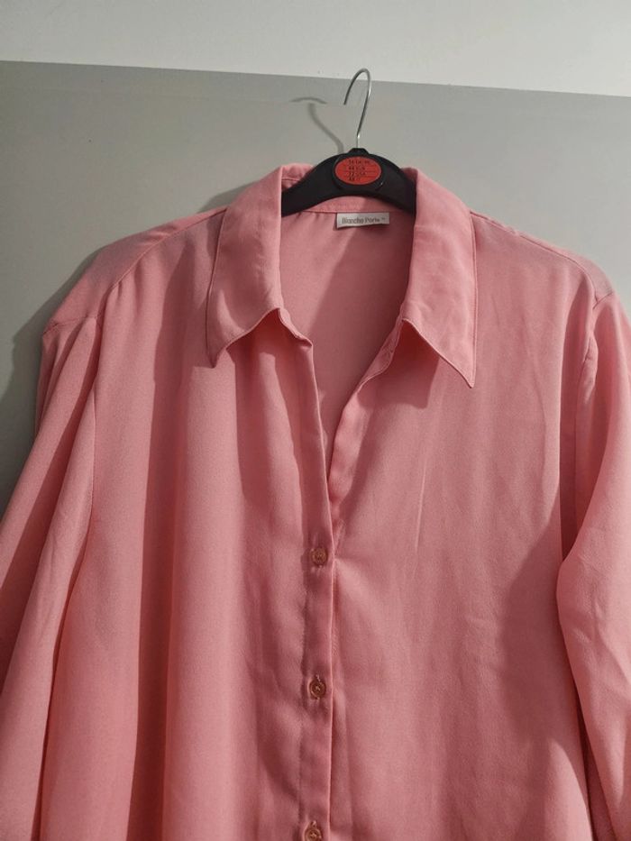 Haut chemisier rose coquette - photo numéro 3