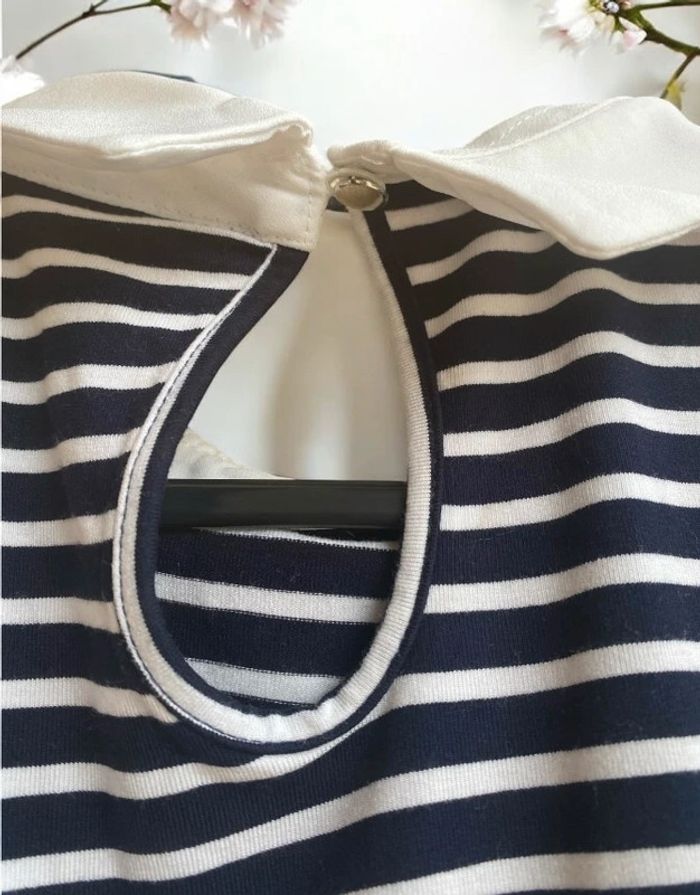 🎀 Debardeur femme à col Claudine style marin Kiabi taille XL🎀 - photo numéro 4