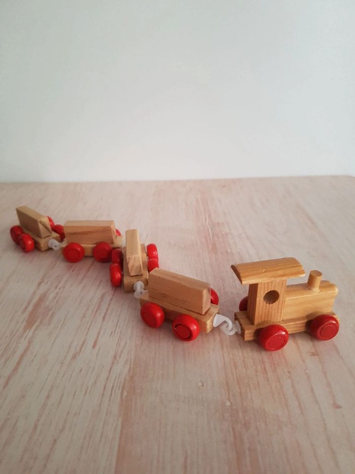 Kubix blocs de construction en bois Janod et petit train - photo numéro 16