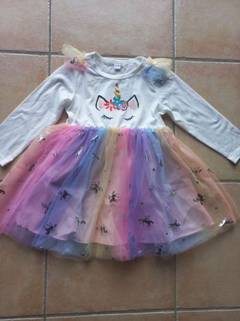 Déguisement robe licorne taille 2-3 ans 