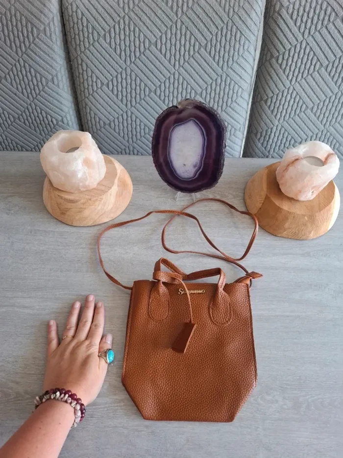 Joli sac à main Couleur tabac - photo numéro 2