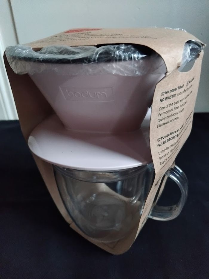 BODUM Set filtre à café individuel et mug isotherme en plastique double paroi, 0.3 l - photo numéro 5