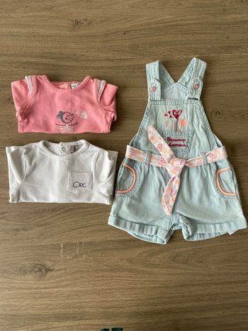 Salopette + 2 maillots manches longues