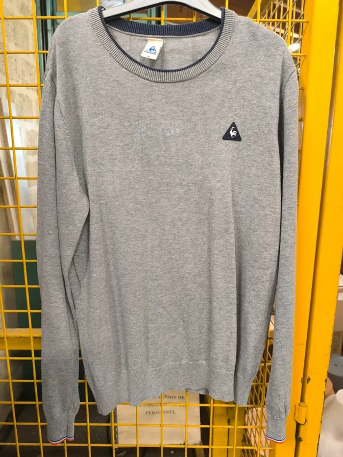 300857 pull gris homme M Le coq sportif