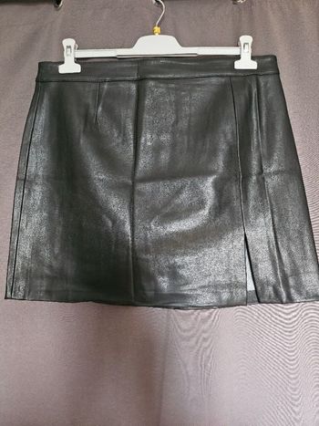 Jupe courte simili cuir