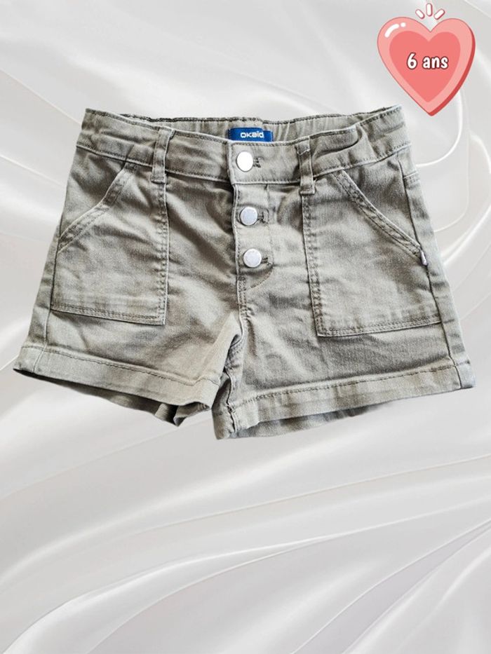 Short kaki fille 6 ans