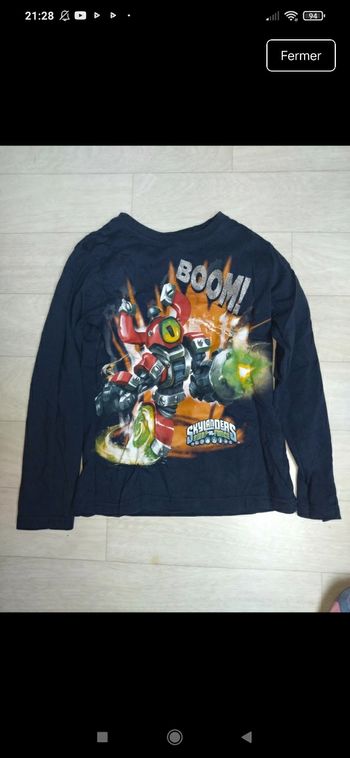 Tee shirt 8 ans Skylanders 