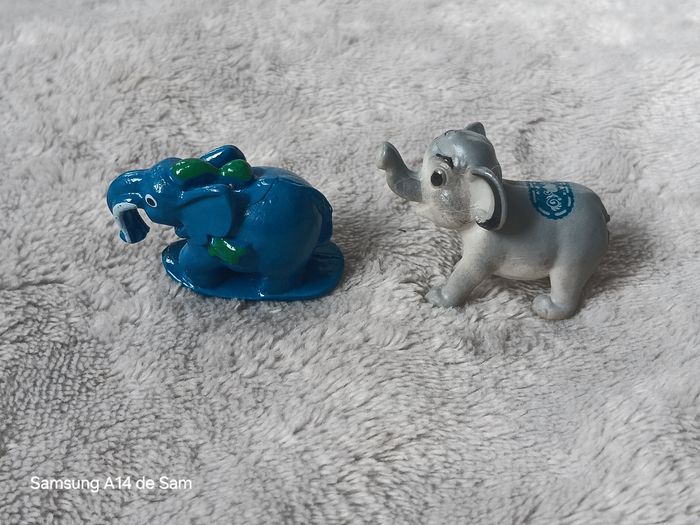 Lot de 2 figurine animaux elephant - photo numéro 3