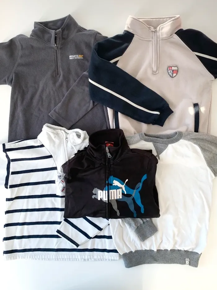 Lot de 5 pulls sweat-shirt taille 8 ans