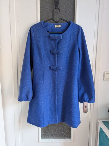 Manteau molly bracken bleu en laine taille 36 s