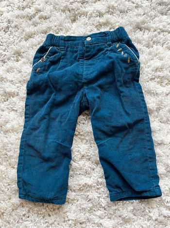 Pantalon velours bleu Sergent major