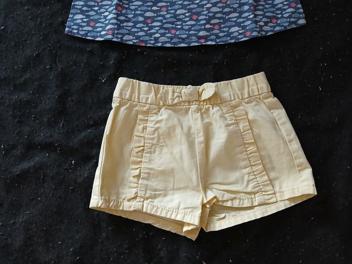 Ensemble été short/haut 12 mois fille - photo numéro 3