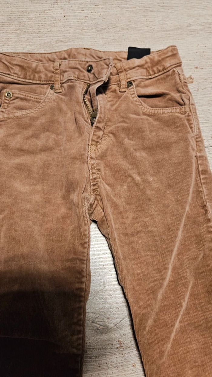Pantalon slim en velour kamel, H&M LOGG, 7/8 ans, nickel - photo numéro 6