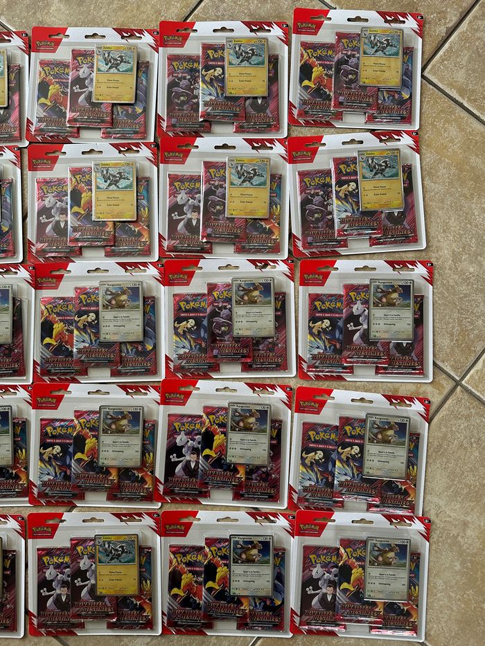 Lot de 20 Tripack Pack de 3 Boosters EV10 Pokémon Rivalités Destinées - photo numéro 3