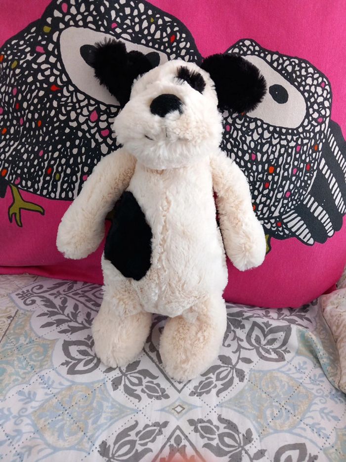 Peluche Chien Noir et Blanc Jellycat 30 cm - photo numéro 6