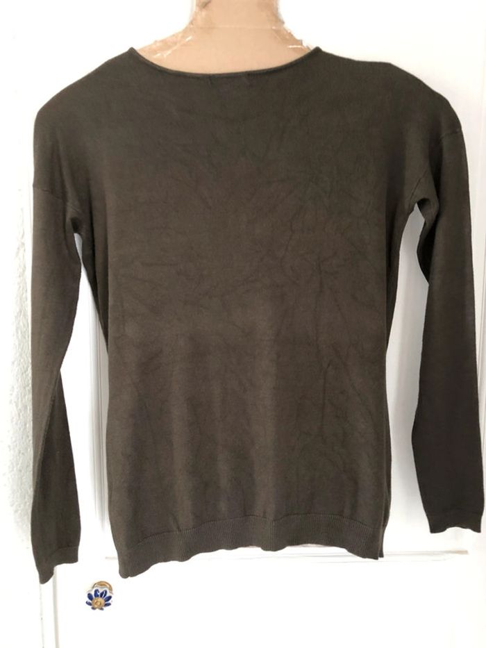 AN110- Pull kaki « mim » T XL (42/44) - photo numéro 2